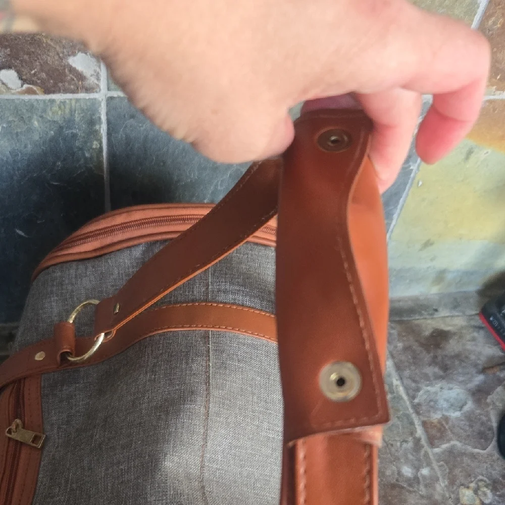 Tail Tan and Gray Pet Carrier